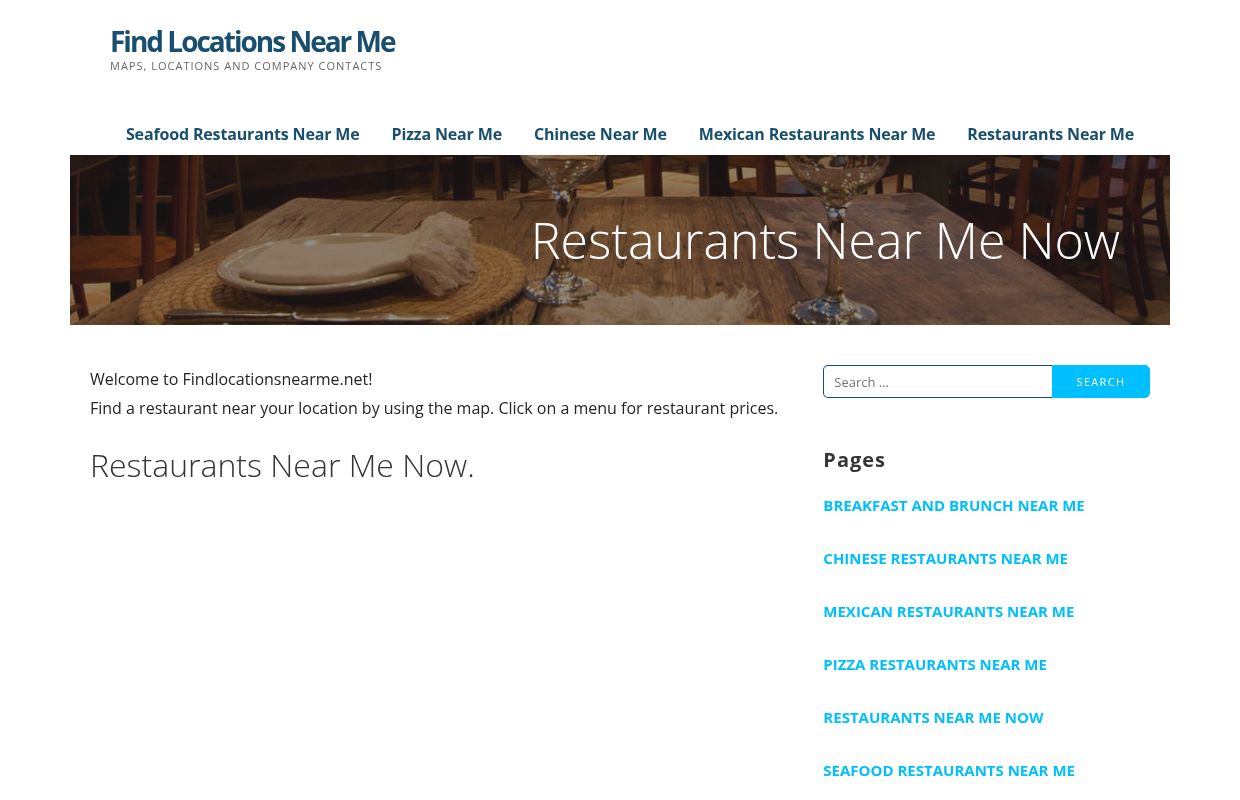 Restaurants near me now - Places to eat near me - Food near me