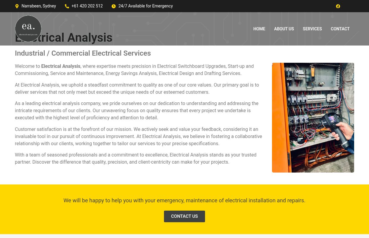 Electrical Analysis | Narrabeen, Sydney | 0420202512 Call 24/7
