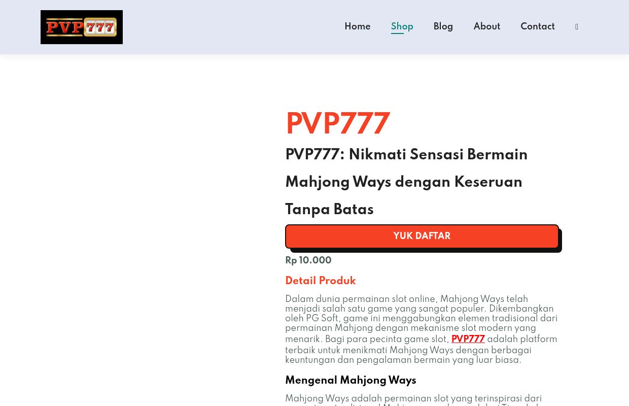 PVP777 ♫ Viral Main MAHJONG WAYS Disini Langsung Jepe !