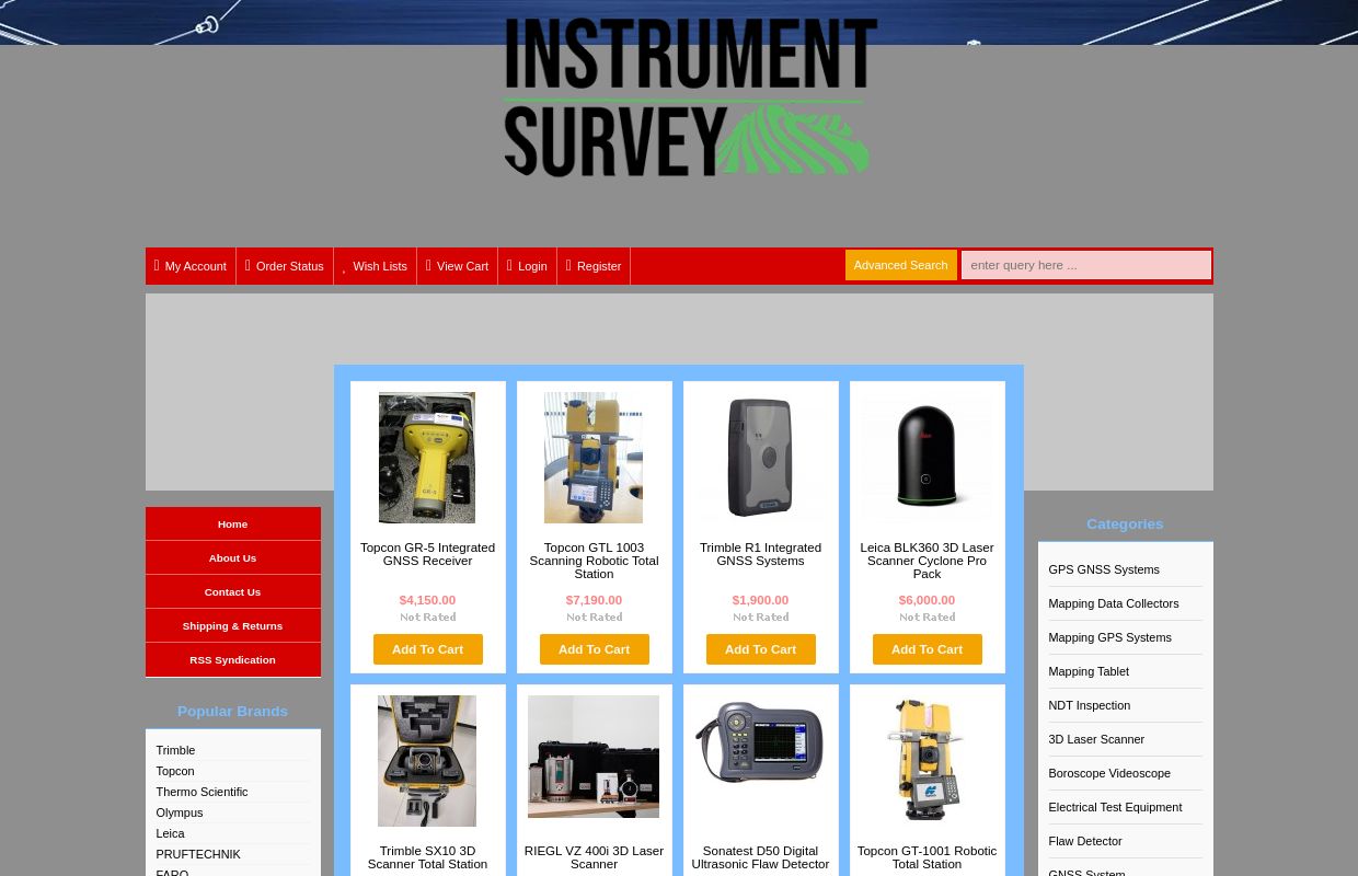 INSTRUMENT SURVEY, LTD. | Find Test Measurement Inspection