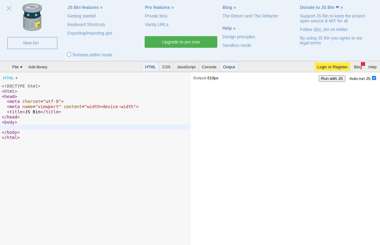 JS Bin - Collaborative JavaScript Debugging