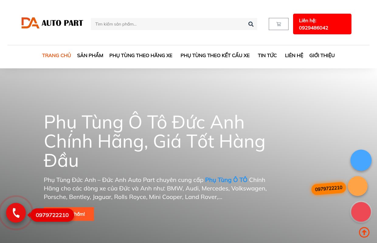 Phụ tùng Đức Anh, Phụ tùng ô tô giá tốt, chính hãng châu Âu