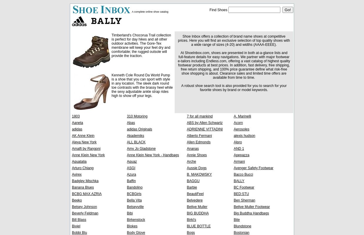 
Shoe Inbox - A complete online shoe catalog