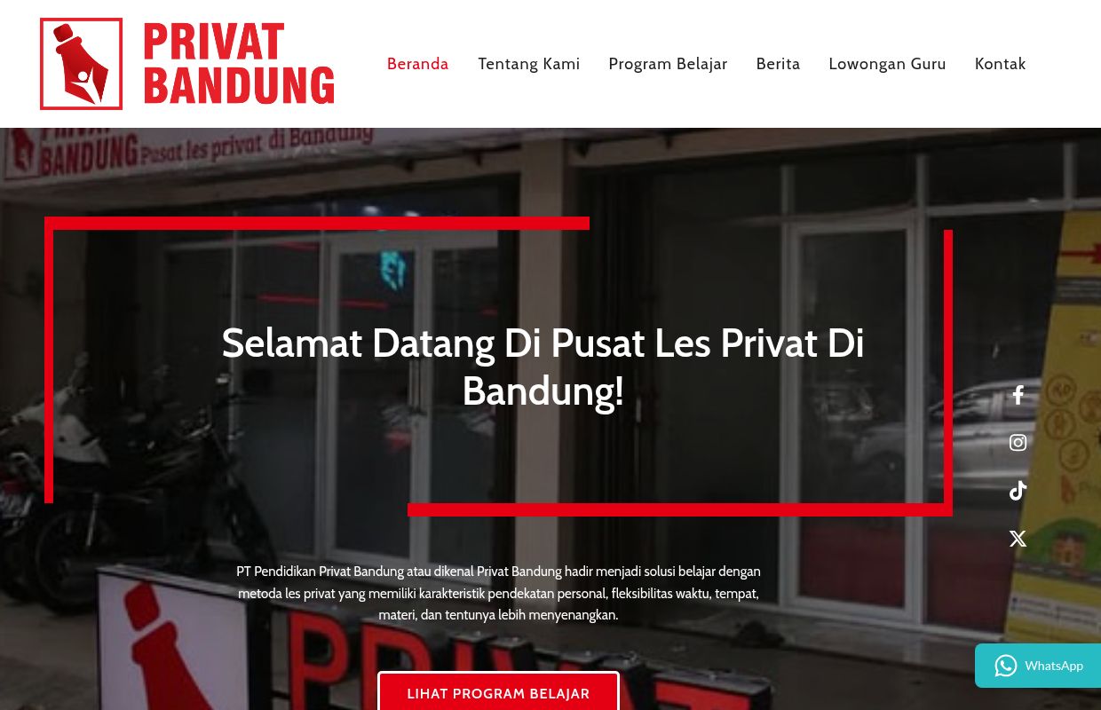 Privat Bandung – Pusat Les Privat di Bandung