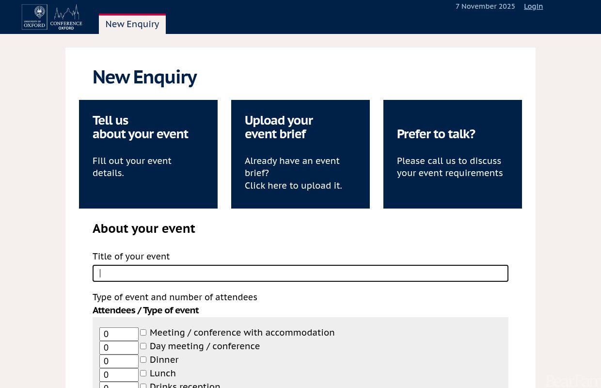  New Enquiry