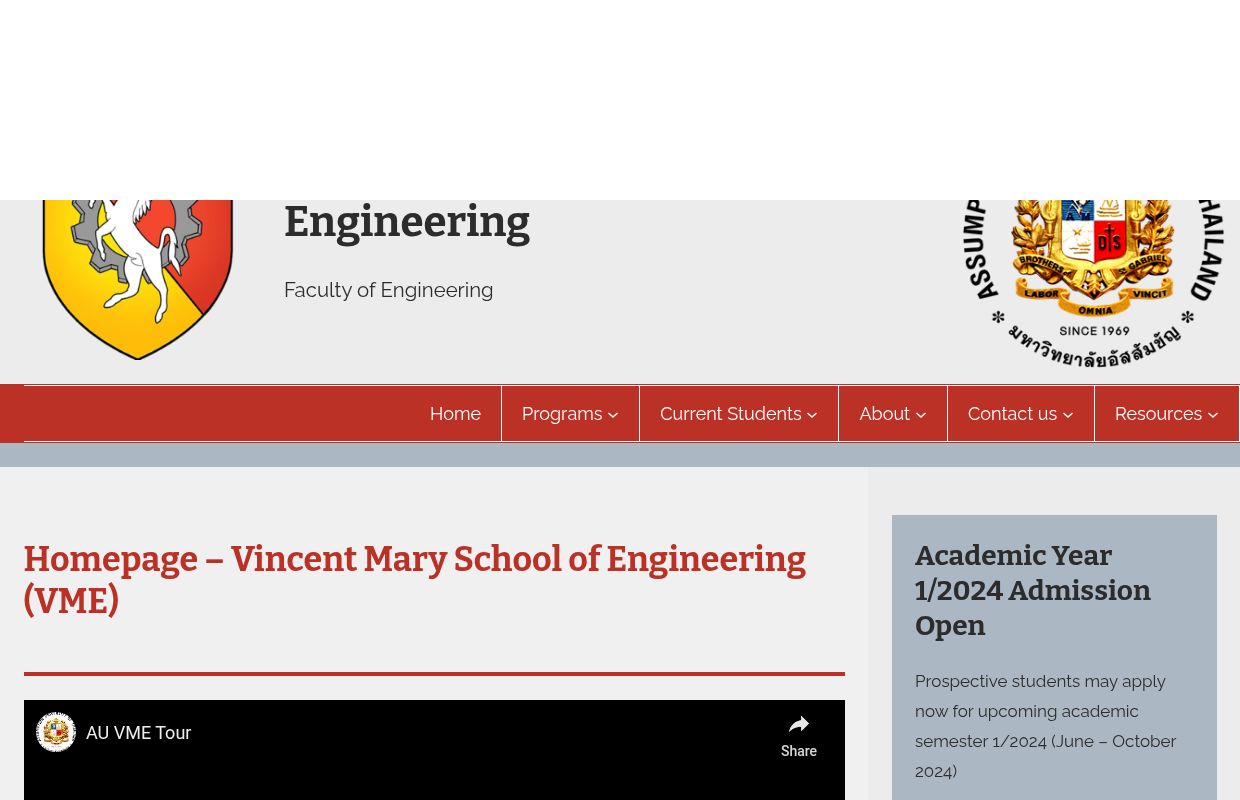 Welcome page