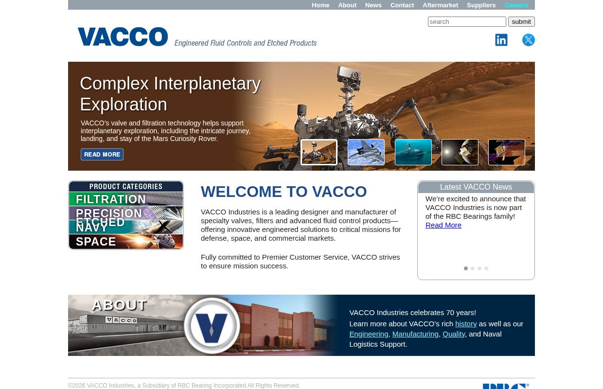VACCO :  Home   
