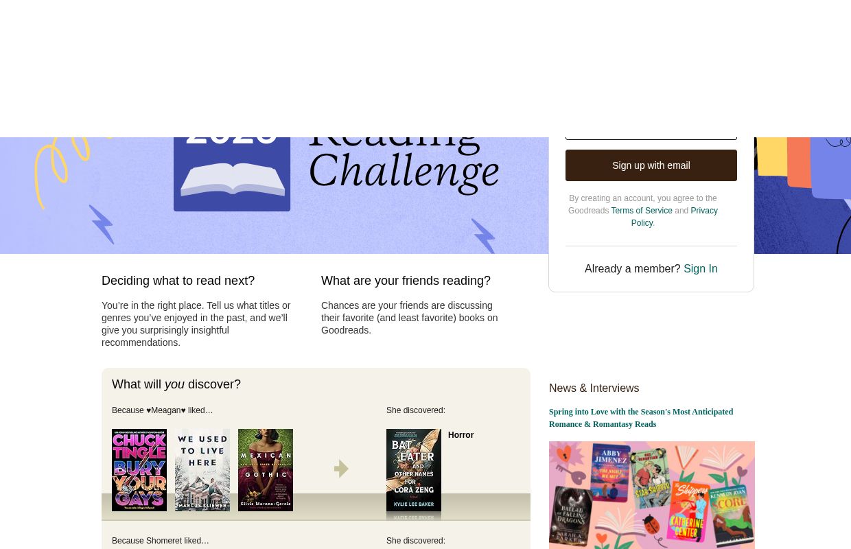 Goodreads | Meet your next favorite book