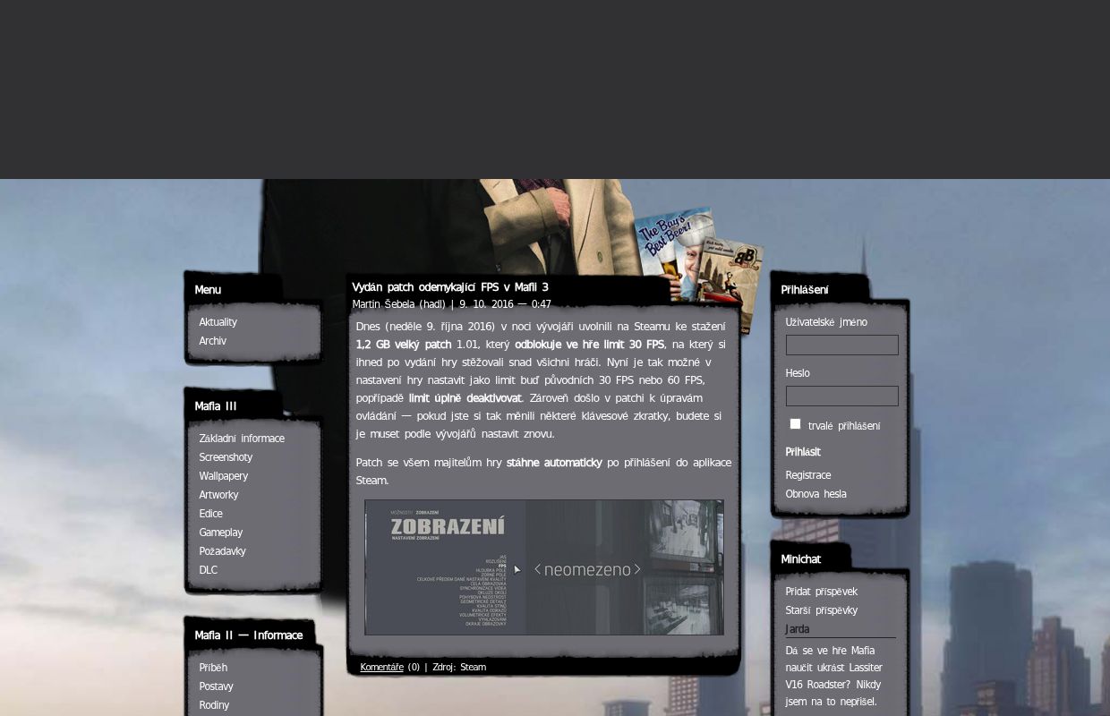 Mafia, Mafia 2, Mafia 3 · Mafia.GameCentral.cz