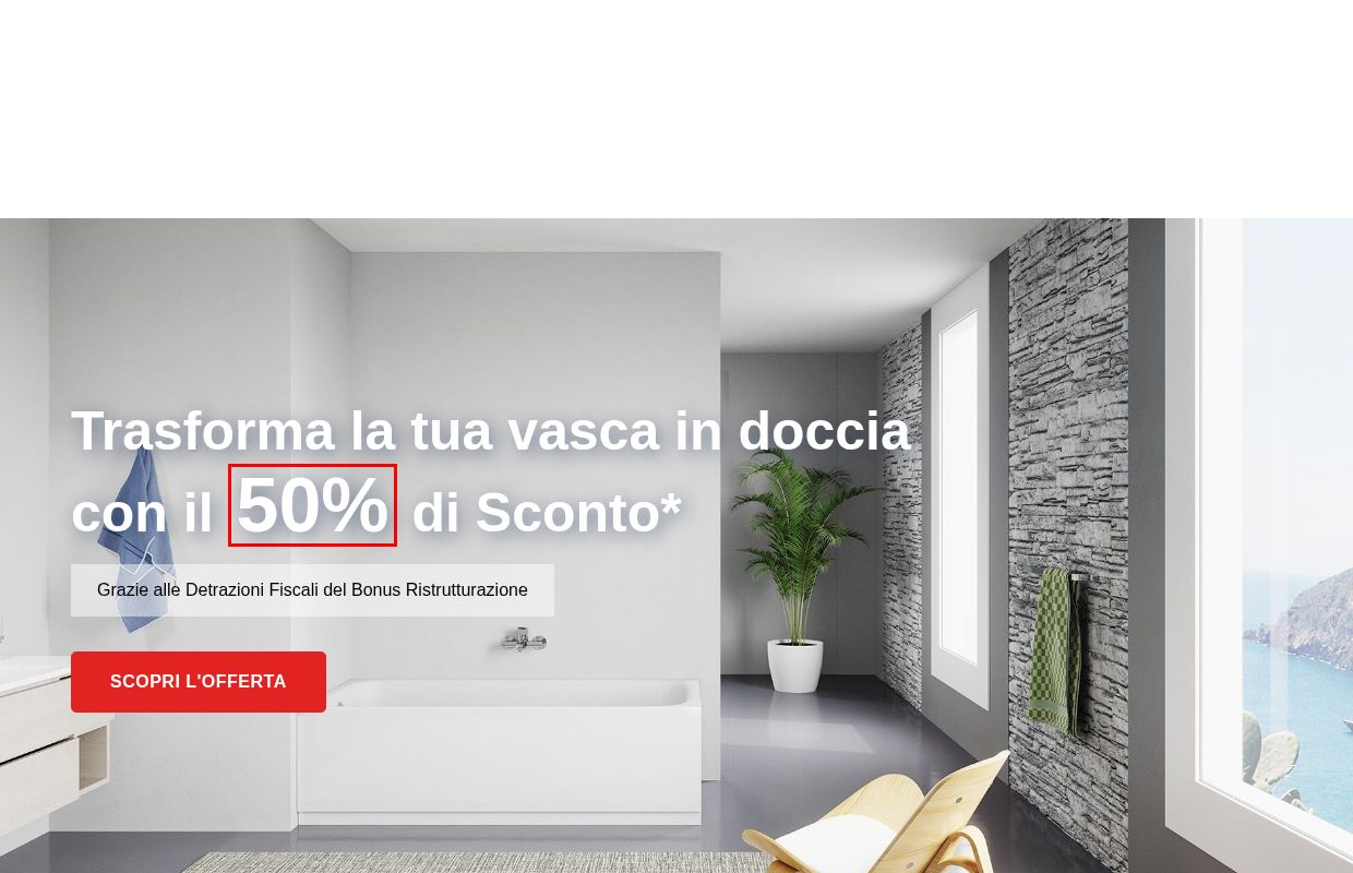 Trasformazione vasca in doccia Remail