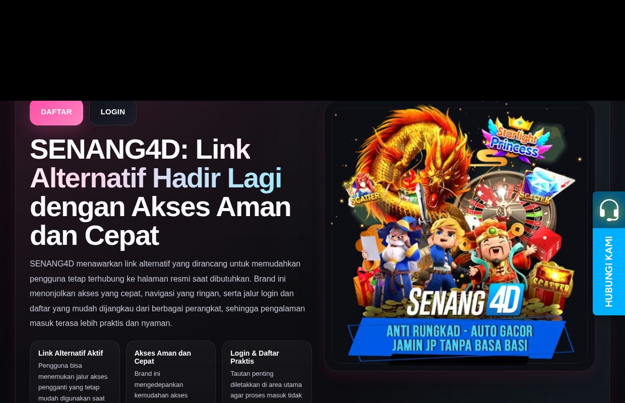SENANG4D: Link Alternatif Senang4d.site Hadir Lagi! Pasti Aman!