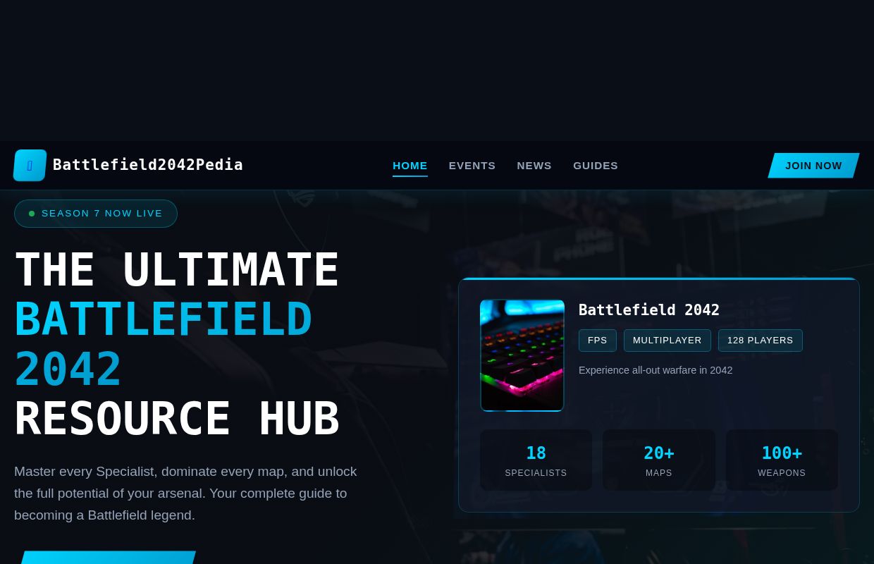 Battlefield2042Pedia | Battlefield 2042 Guides & News Hub