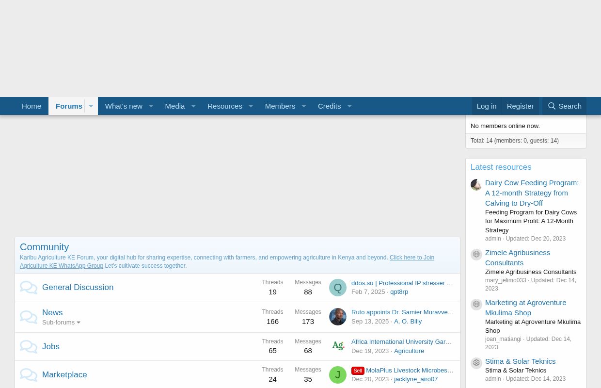 Agriculture KE Forum