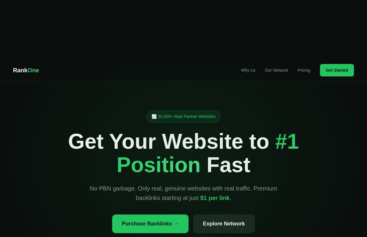 RankOne - Premium Backlinks & SEO Agency