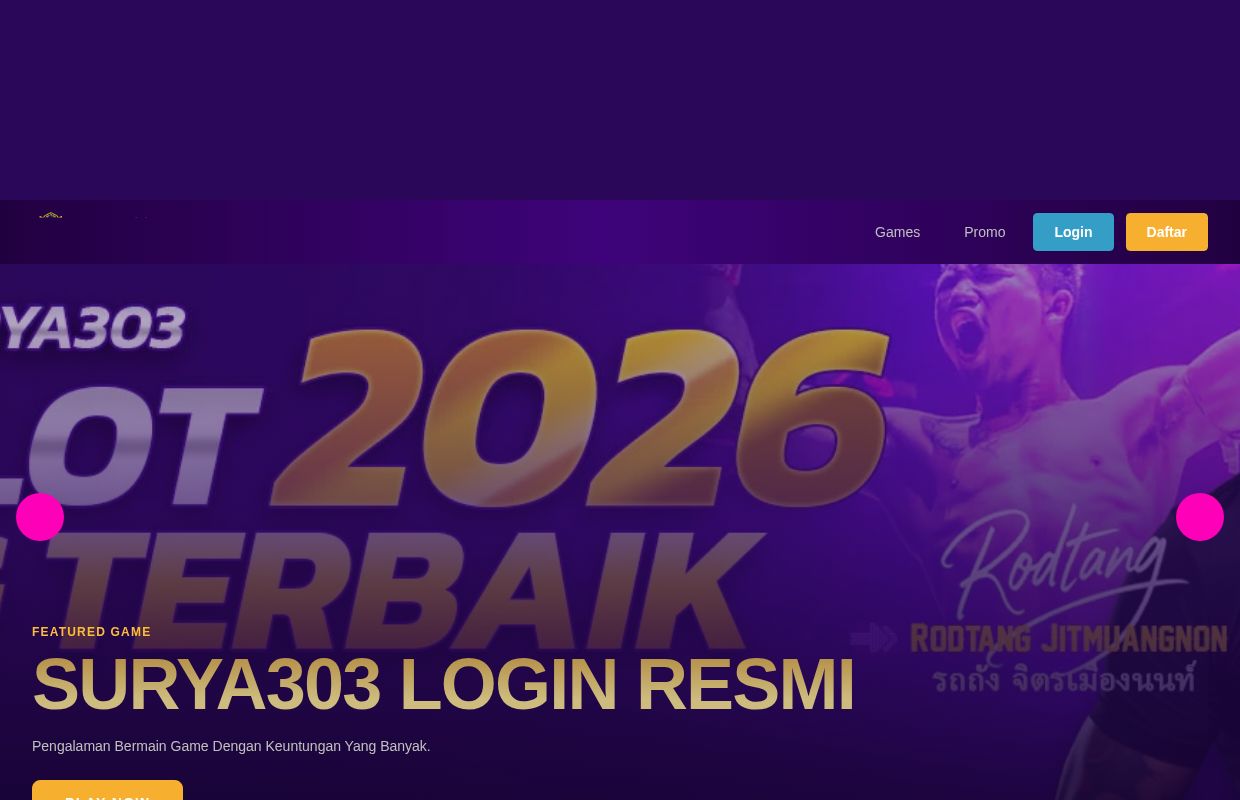 SURYA303 Login Hari Ini Tanpa VPN Dengan Link Alternatif Resmi & Terbaru