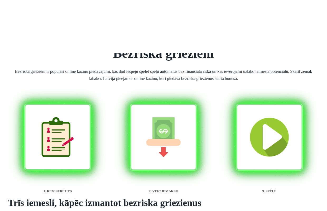 Bezriska Griezieni ⭐️ Bezriska Griezieni Jaunajiem Klientiem