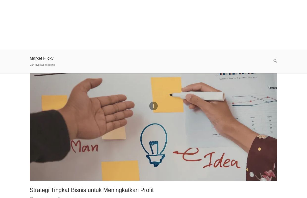 Market Flicky - Dari Investasi ke Bisnis