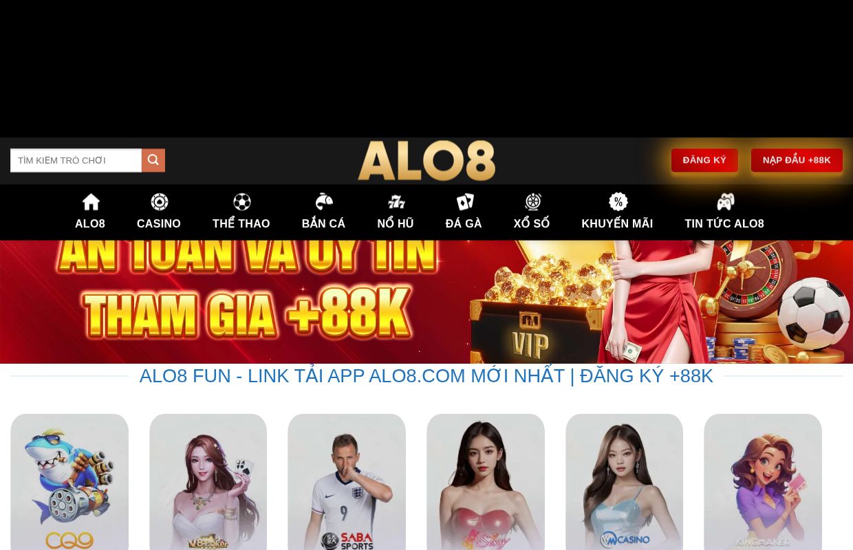 Alo8 - Link Tải app Trang Chủ Alo8.Com T6/2026 | Đăng Ký +88K