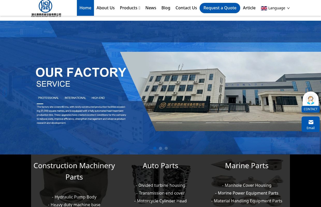 China Construction Machinery Parts Manufacturers, Auto Parts Suppliers, Marine Parts Factory - Hubei Kangding Machinery Equipment Co., Ltd.