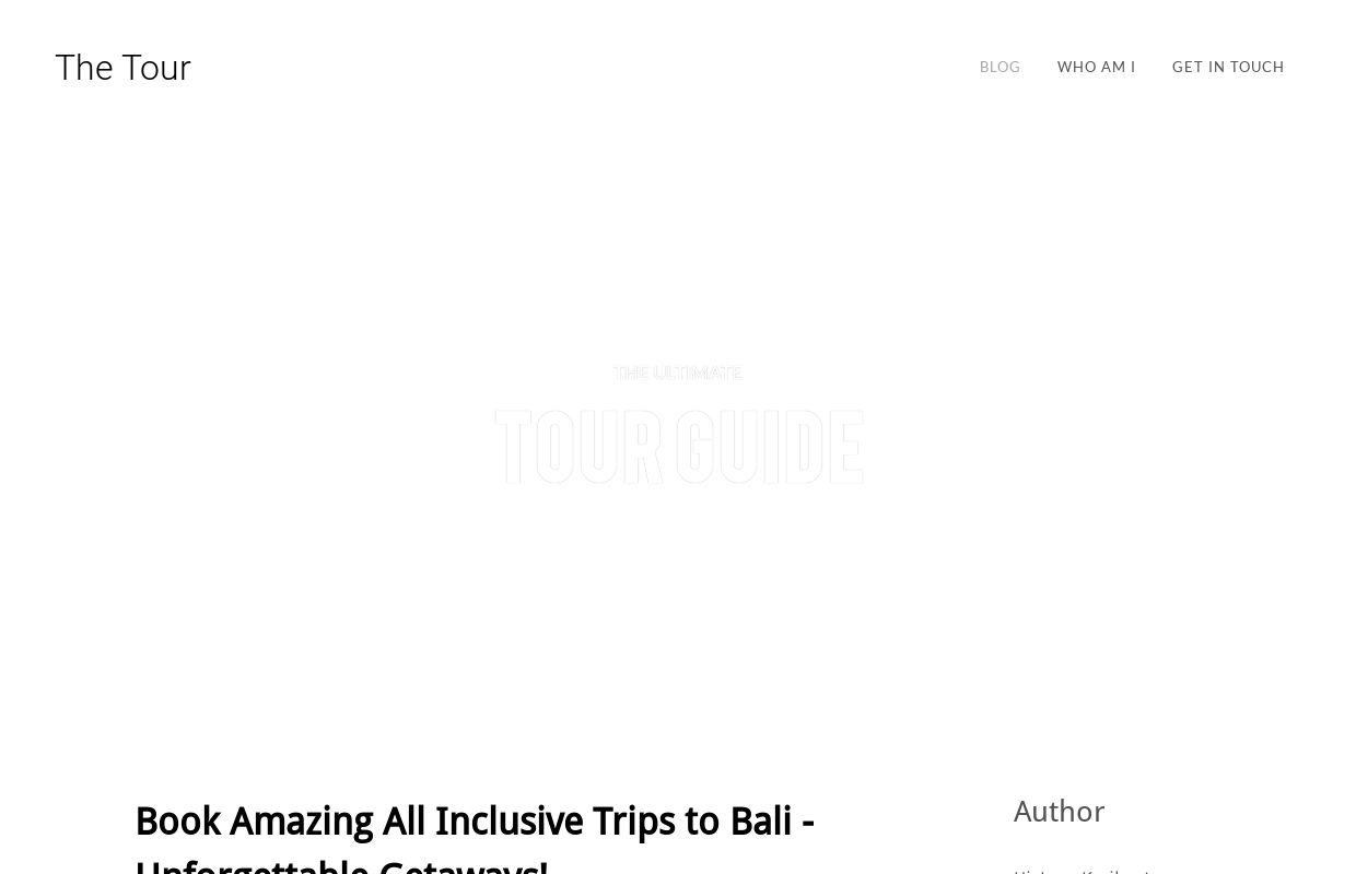 The Tour - Blog